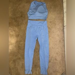 blue workout set